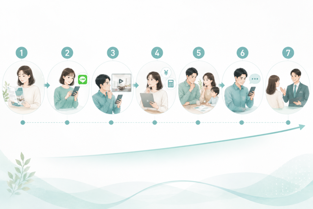 高額サービスほど段階的な導線が必要