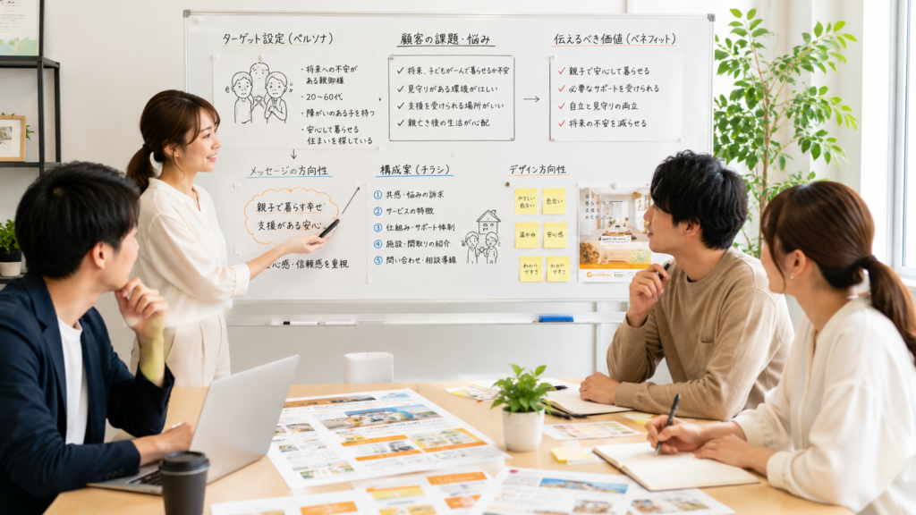 ターゲットが自分ごととして考えられる構成を意識