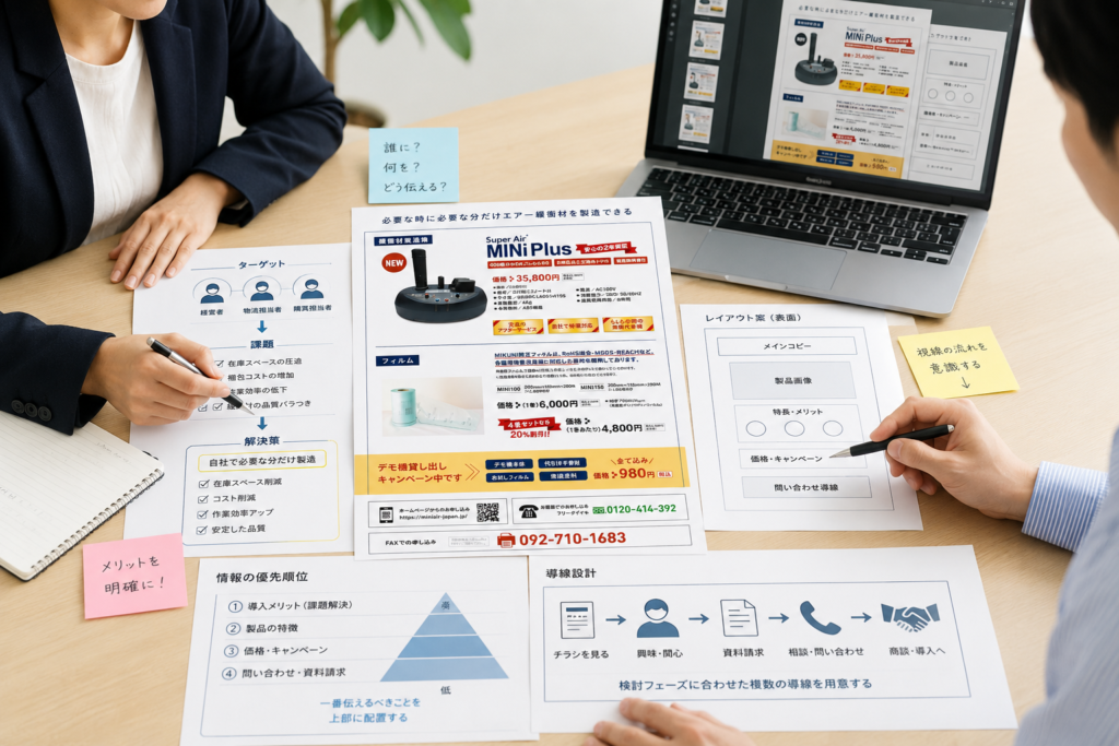 情報を整理してレイアウトを設計