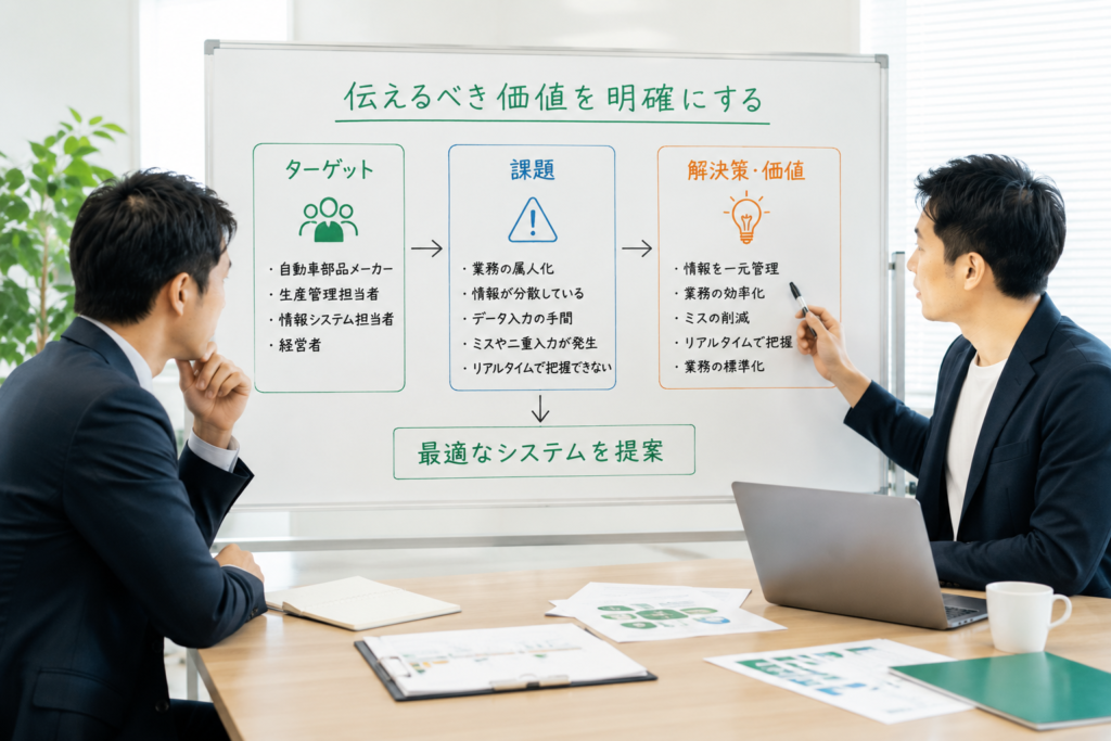 ターゲット整理の重要性を伝える
