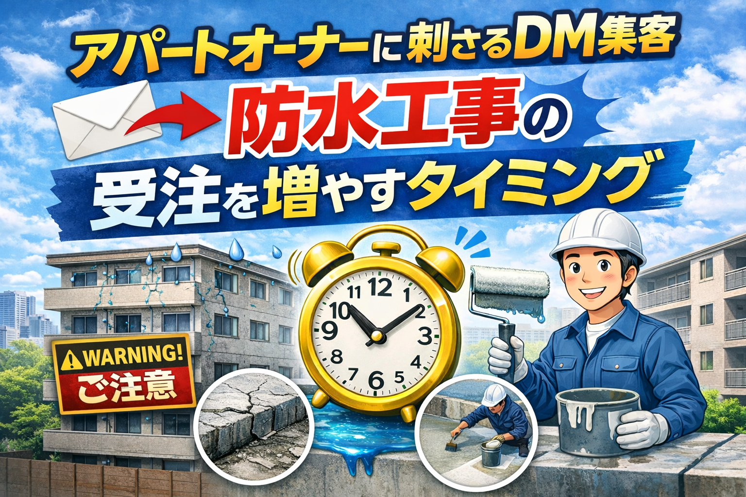 防水工事のDM集客