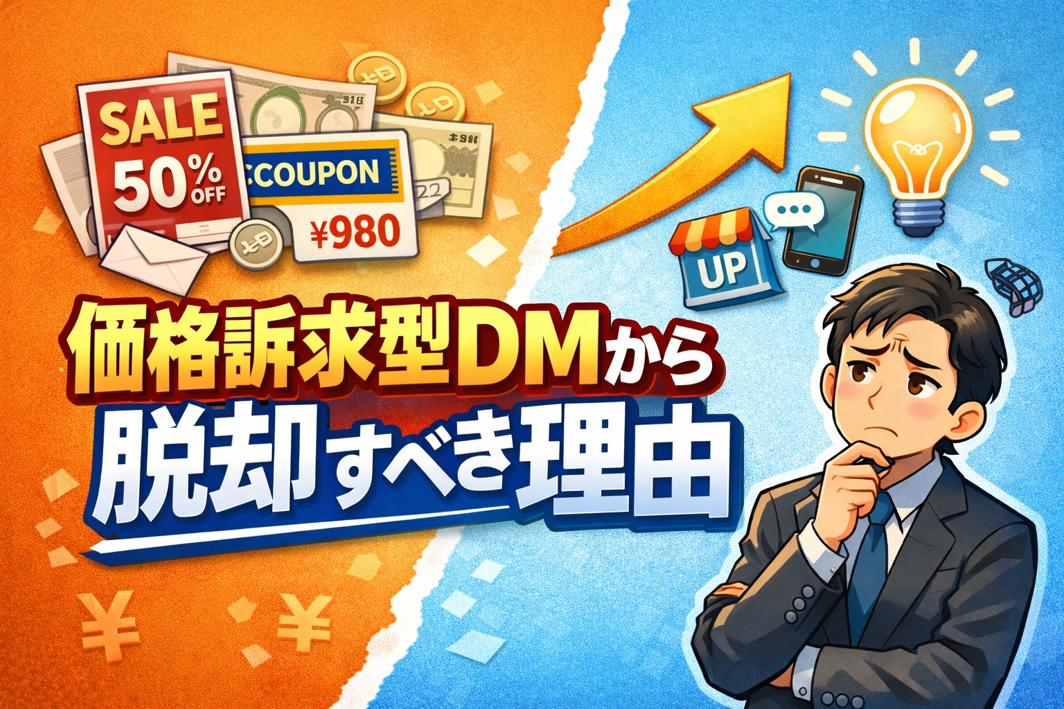 「安さ」で集めたお客様が、利益を圧迫する──価格訴求型DMから脱却すべき理由