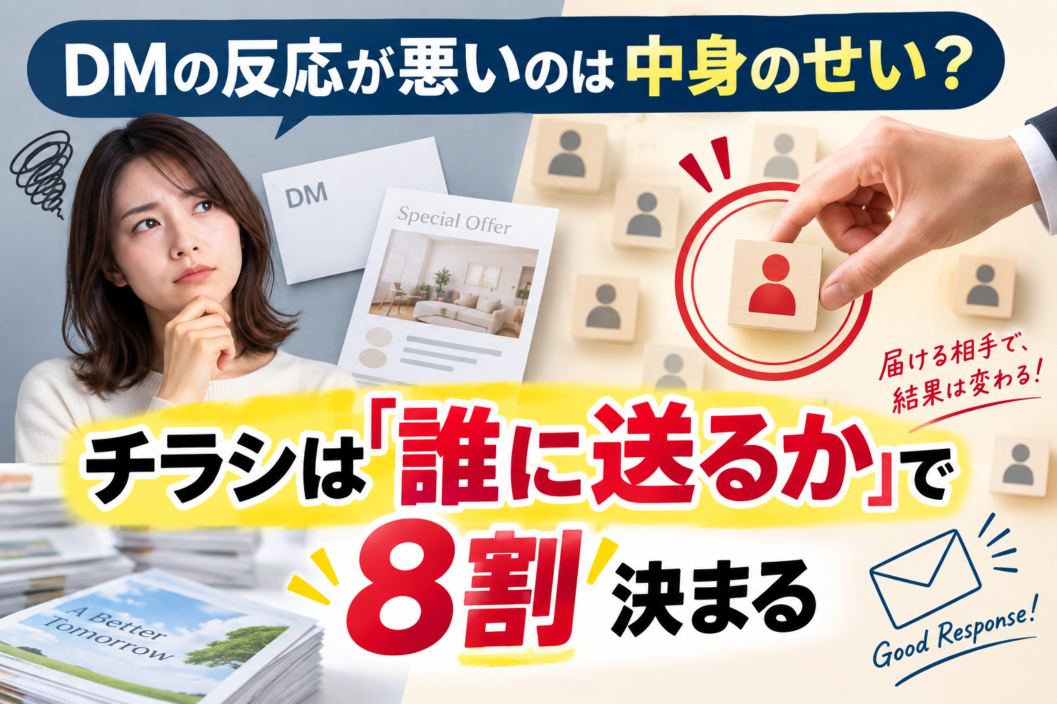 DMの反応が悪いのは中身のせい？ チラシは「誰に送るか」で8割決まる